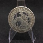 Hand Cut Hobo Coin Dollar Skull Skeleton Wedding Gothic Fantasy Art Hobo Nickel