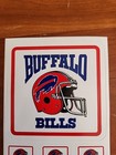 Vintage Buffalo Bills Vinyl Sticker 4x6 Of 4 Stickers 