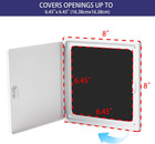Access Panel 8x8 With Door  max Service Opening 6 5x6 5  Plastic White  medium 8