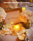 24 Pack Flameless Votive Candles Flickering Led Tea Lights Warm White Decor Set