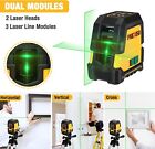Prexiso Laser Level Self Leveling 100ft Rechargeable Cross Line Laser Green Line