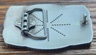 New American Flag Silver Cowboy Rodeo Western Usa 3-d  Belt Buckle
