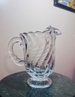 Fostoria Colony  2412  Footed 48 Ounce 8 1 2 Inch Ice Lip Pitcher