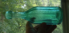 Alton il A yoerger   Bro Pontiled 10 Sided Blob Soda Bottle Ill Glass Co 1973