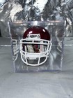 Oklahoma Sooners Mini Helmet Barry Switzer Autographed Ncaa Football Schutt Jsa