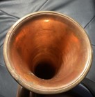 Vintage Bugle Made In India Brass   Copper 11   x4   Diameter Horn With Mouthpiece