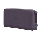 Bella 2 Slice Slim Toaster fits-anywhere Kitchenware 6setting Shade Control Plum