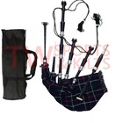 Scottish Highland Rosewood Bagpipe Fitted With Silver Mounts   Mackenzie Cover