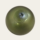 Antique Japanese Glass Fishing Float Hokuyo Kita Mark 4  Olive Green Hand Blown