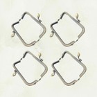 4 Pcs Mouth Gold Miss Purse Frame Clasp Shape Lock Making Accessories