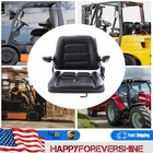 Black Universal Forklift Suspension Seat Fits Clark Cat Hyster Yale Toyota New