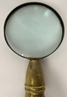 Vintage Brass Swirl Handled Magnifying Glass Beautifully Ornate  Heavy   10   x4   