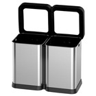 10 6 13 2 15 8gal Open Top Trash Can Stainless Steel Garbage Waste Bin Recycling