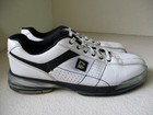 Brunswick Bowling Tpu X Shoes Mens 10 White Leather M-904 Cushioned Lace Up