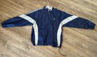 Adidas Men s Full Zip Windbreaker Jacket Lightweight Nylon Blue white Xl
