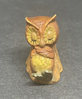 Vintage Ceramic Sleeping Owl Reclining On A Branch 2 