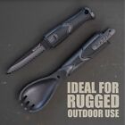 Tactical Spork 3 In 1 Spoon Fork Knife Camping Survival Prepping Field Tool Kit