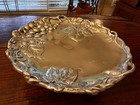 Arthur Court Grape Vine Pedestal Cake Stand Aluminum Serving Dish Platter