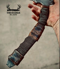 Handforged Viking Style Collectible Axe  High Carbon Steel  hand-wrapped      Idea