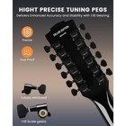 Full Size 12 String Acoustic Electric Guitar Cutaway Beginner Bundle With Gig