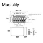 Wilkinson Wvs50iik Black 52 5mm Tremolo Bridge Steel Saddles Plate For St Guitar