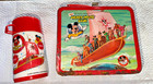 Vintage 1977 Walt Disney Mickey Mouse Club By Aladdin Metal Lunchbox W  Thermos