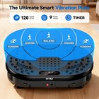 Vibration Plate Exercise Machine Whole Body Workout Vibrate Platform Fitness Led