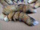  1 Quality Xl Tanned Red Fox Tails crafts real Usa Fur Tails harley Parts purse 