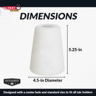 Hathaway Silver Cup Cone Talc Chalk  White