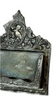 Victorian Style Silver Plated Vintage Business Card Holder Ornate Desk Stand