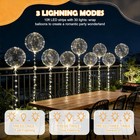 20  Led Light Up Bobo Balloons Party Birthday Transparent Bubble Balloon Decor