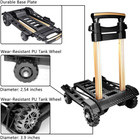 Folding Hand Truck Portable Dolly Compact Utility Luggage Cart With 70kg 155lbs 