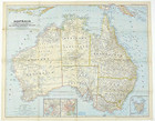 1948-3 National Geographic Map Australia Straya Aus Aussie Sydney March  362 