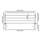 Bed Rail For Seniors Foldable Portable Safety Bed Guard Stainless Steel Bed Rail