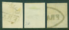 Argentina 1858 Argentine Confederation Set  Scott   1- 3 Used Vf