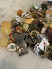 Random Enamel Lapel Pin Lot - Approx 120 Promo Business Pins