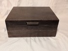 Vintage 2-tier Wood Tarnish-proof Silverware Compact Storage Chest Drawer