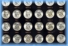 1932 - 1964 Washington 90  Silver Quarters Quarter Estate Coin Lot   Unc  Ms  Bu