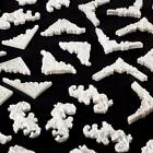 Craftbuddyus Resin Corners Kit - 40pcs  Assorted Sizes X 4 Designs  Color Cream