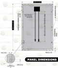 100 Watt Solar Panel 100w 12v Mono For Off Grid Rv Boat Home Battery Charge New