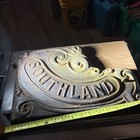 Antique Ornate Cast Iron Southland Wood Burning Stove Door