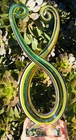 Murano Glassware Art Glass Infinity Heart Sculpture 12   