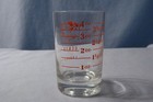 Vintage Piggy Shot Glass 4 Oz  Gents Ladies - 3 1 2  Tall - Top Diameter 2 1 4 