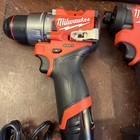 New Milwaukee Fuel M12 3453-20   3404-20 Impact Gun Driver W 2 Batteries   Char