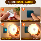 Wireless Motion Sensor Night Light Led Pir Detector Lamp  Bedroom Closet Stairs