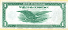 1918  1 Federal Reserve Bank Note   Chicago G7   Green Eagle   Choice Original