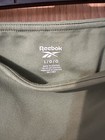 Reebok Women   s Green Solid Activewear Leggings L Pull-on Stretch Pockets