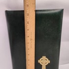 Binder Irish Celtic Cross Classic Embossed Notebook 6 Ring Green Golden Logo