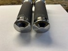 Performance Machine 0063-2007-ch Chrome black Renthal Contour Motorcycle Grips