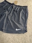 Nike Men s Dri-fit Stride 7  2-in-1 Black Lined Running Shorts Dm4759-010 Sz Xxl
